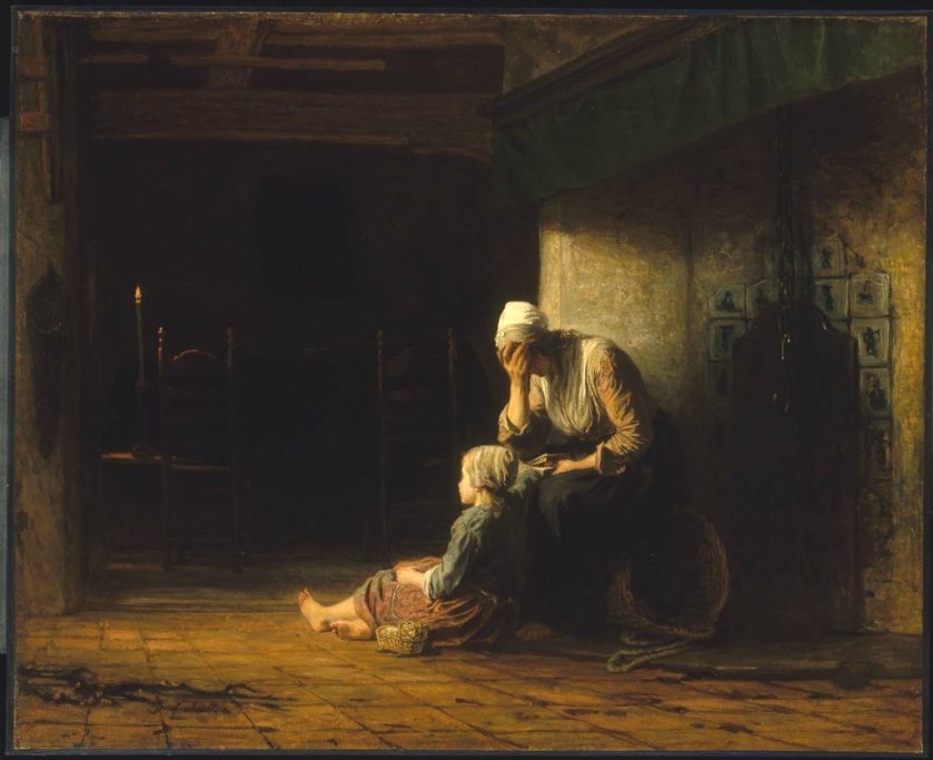 The Day Before Parting by Jozef Israels (c.1862)