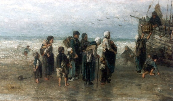 Unloading the Catch by Jozef Israels