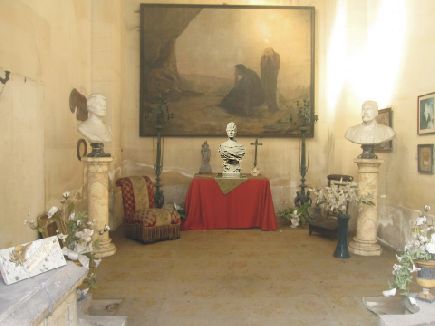 Inside of Marie Bashkirtseff's mausoleum