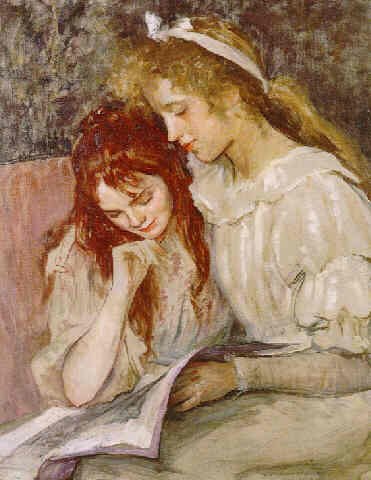 Children reading by Louise Breslau