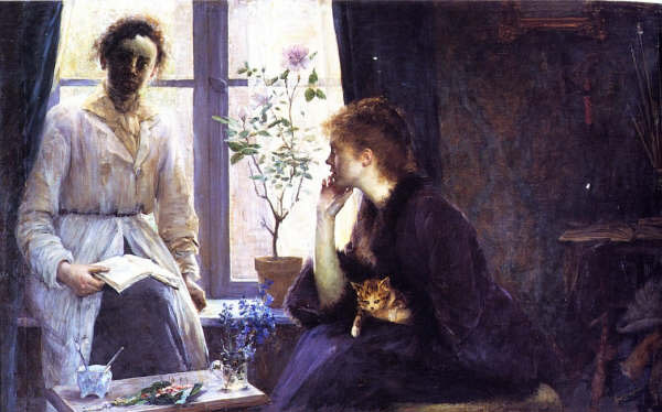 Contre Jour (Louise Breslau and Madeleine Zillhardt) by Louise Breslau