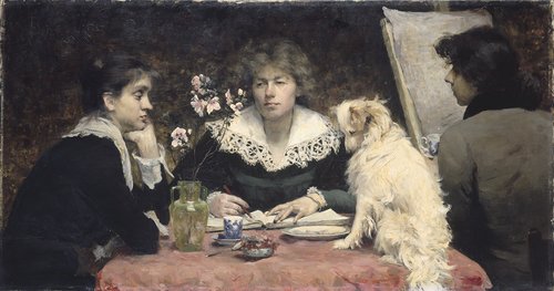 Les amies by Louise Breslau (1881)