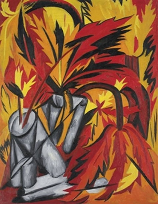 The Flowers by Natalia Goncharova (1912)
