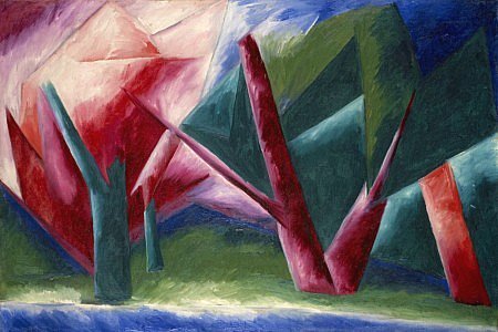 The Forest by Natalia Goncharova (c.1913)