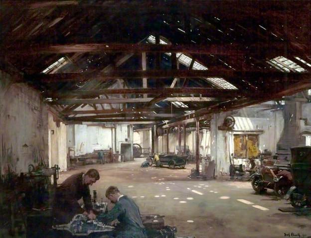 Armstrong's Garage by Fred Elwell (1921)
