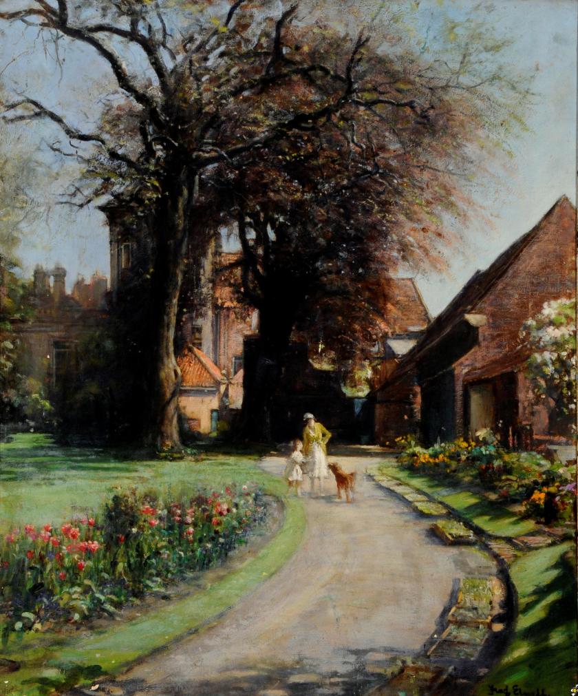 Bar House Garden, Beverley by Fred Elwell (1914)