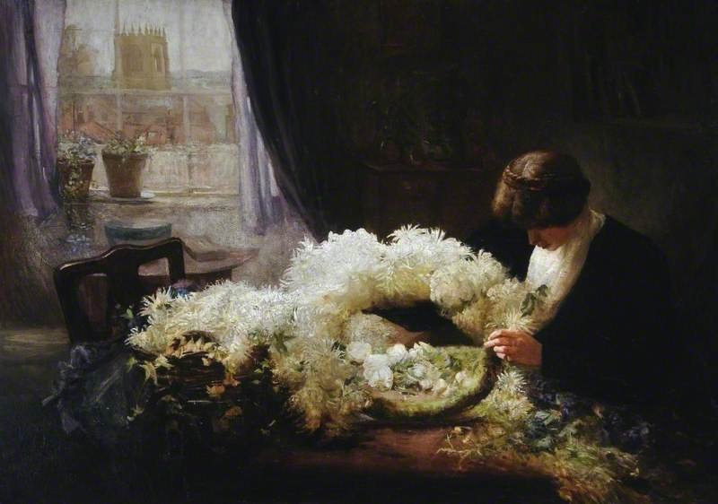 The Wreath by Mary Dawson Elwell (1908)