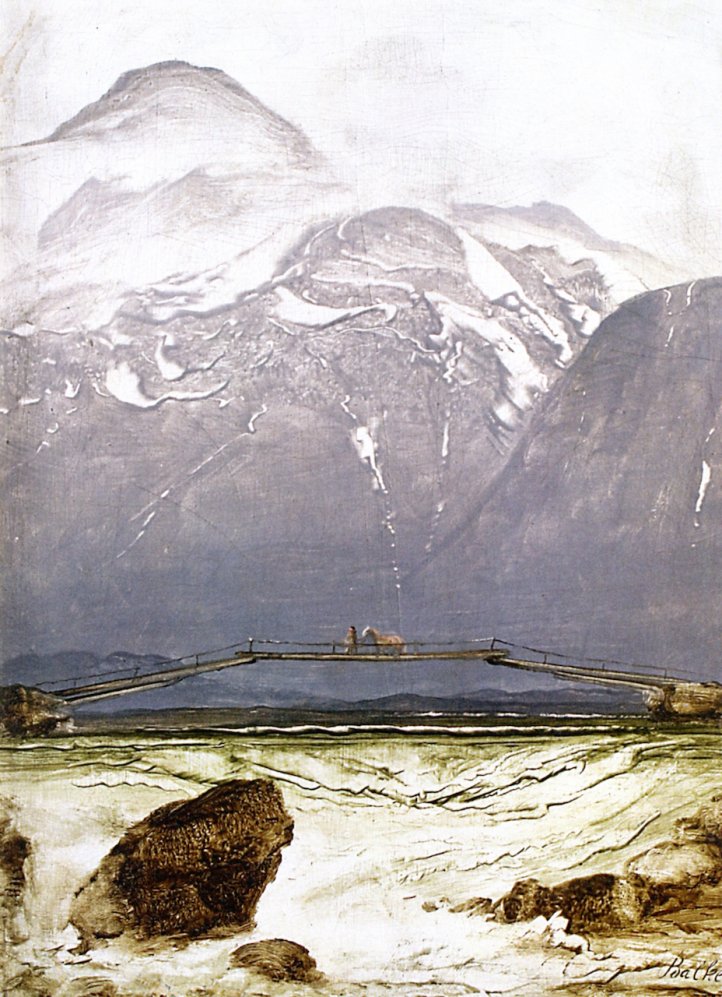 The Old Bridge by Peder Balke (c.1869)