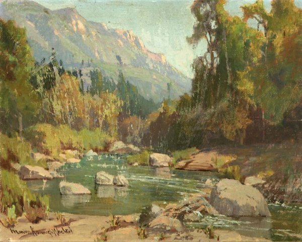 Brook in Sierra Landscape by Marion Kavanagh Wachtel