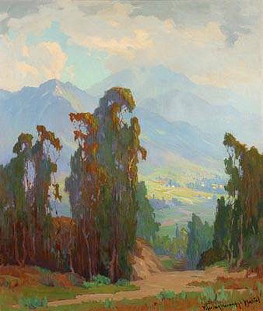 Foothill Eucalyptus Landscape by Marion Wachtel