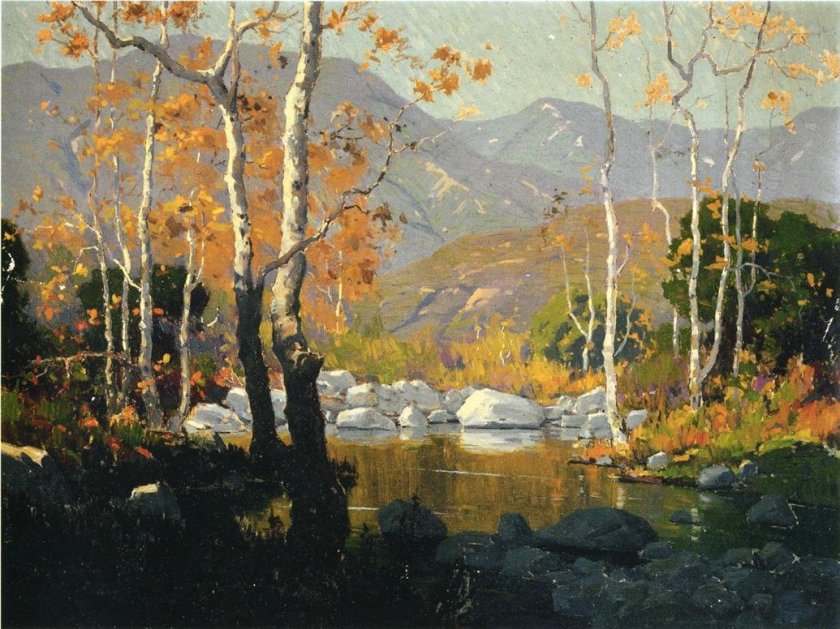 Spring Landscape by Elmer Wachtel