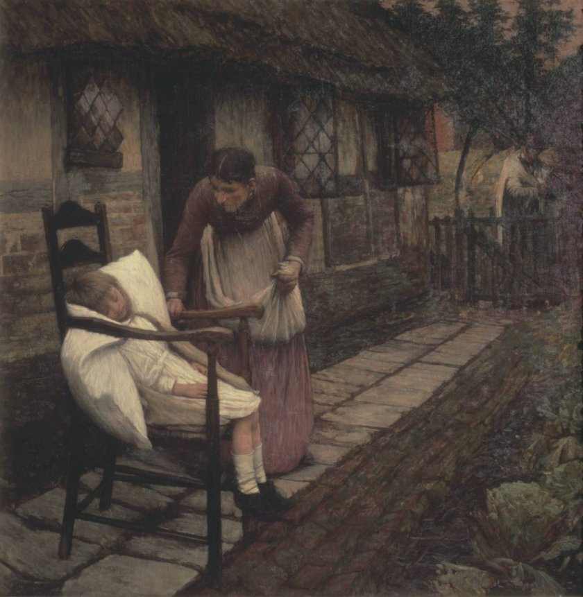 The Man with the Scythe by Henry Herbert La Thangue (1896)