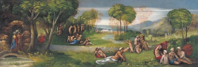 Aeneas at the Entrance to the Elysian Fields by Dosso Dossi (c.1514)