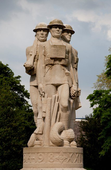 Battersea Park Memorial. by Eric Kennington
