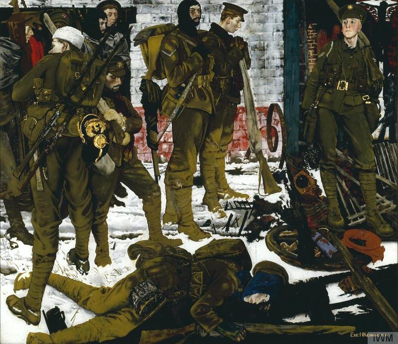 The Kensingtons at Laventie by Eric Kennington (1915)