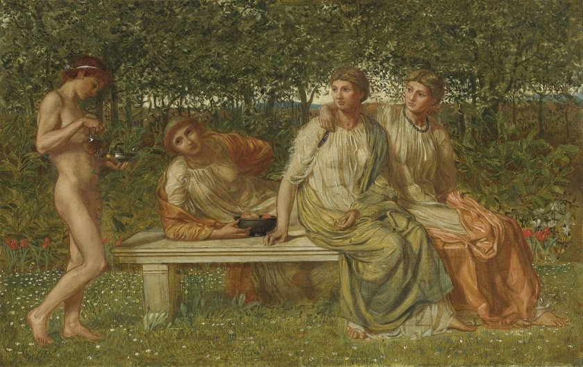 The Marble Seat by Albert Moore (1865)
