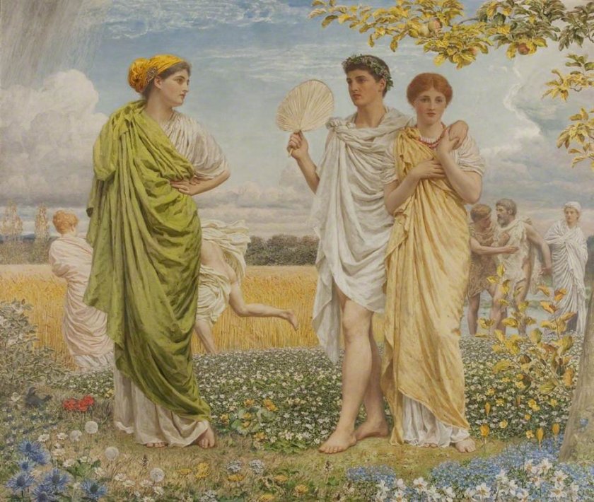 The Loves of the Winds and the Seasons by Albert Moore (1893)