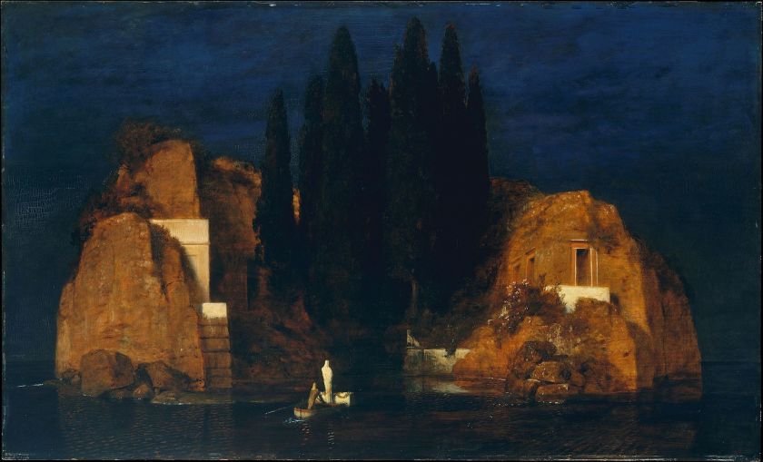 Isle of the Dead (Metropolitan Musum New York, Second version) by Arnold Böcklin (1880)