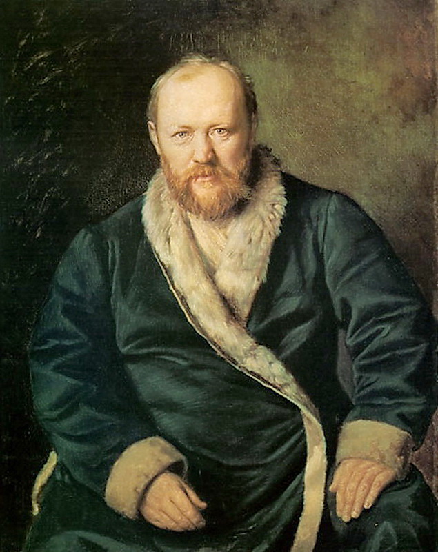 Portrait of the Playwright Alexander Ostrovsky by Vasily Perov (1871)
