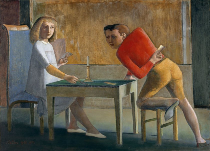 The Card Players by Balthus (1950)