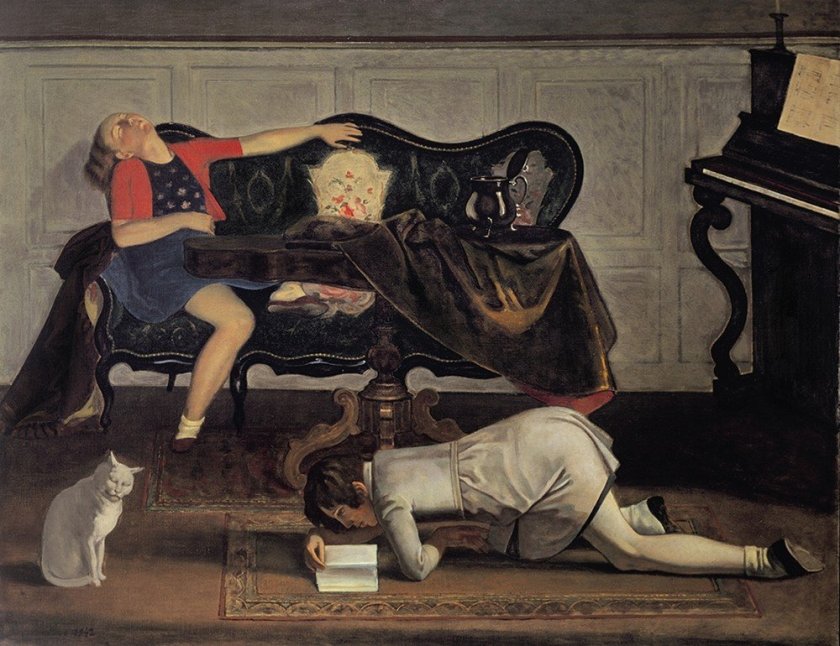The Salon II by Balthus (1942)