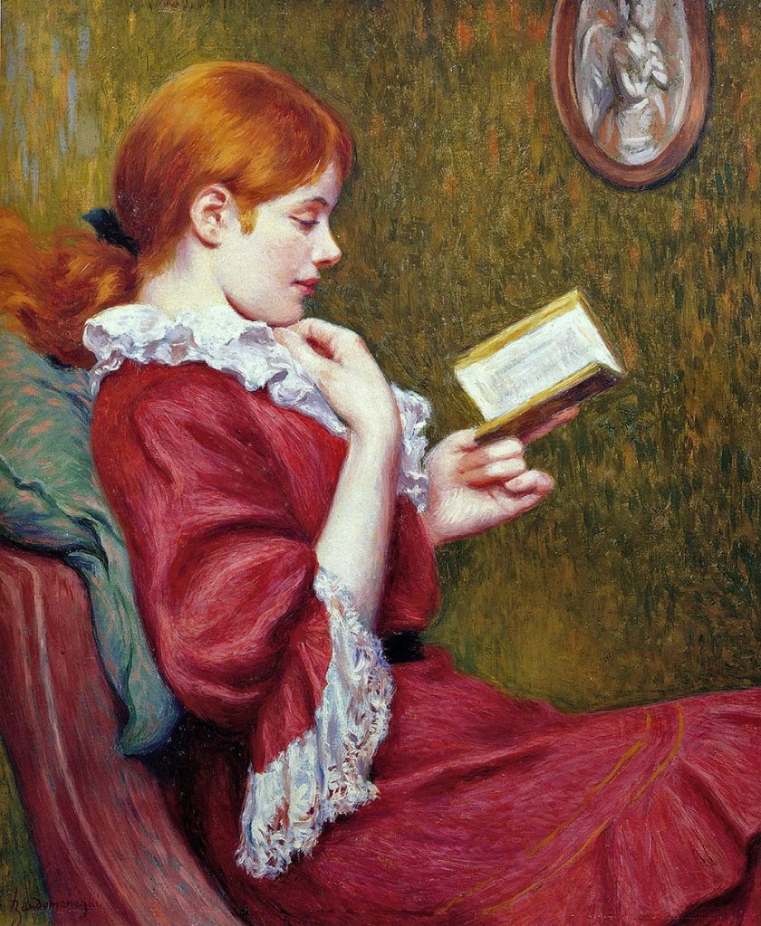 The Good Book by Federico Zandomeneghi (1897)