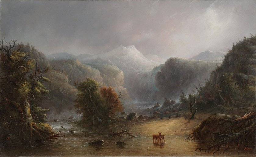 Where the Clouds Love to Rest by Alfred Jacob Miller (c.1850)