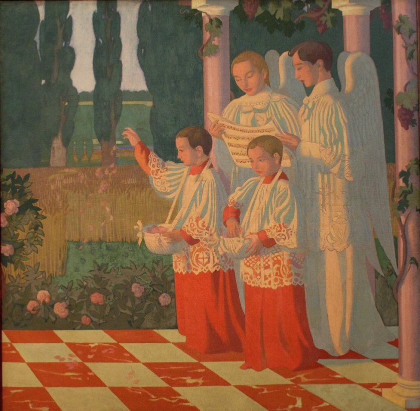 Decoration of the chapel of the College of the Holy Cross Vésinet by Maurice Denis (1899)