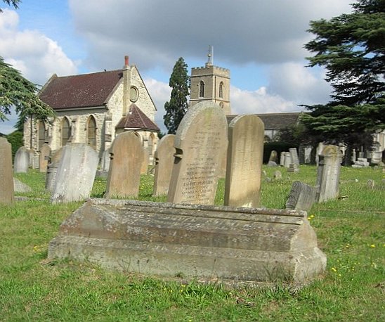Samuel Palmer's grave in St Mary Magdalene Church Reigate