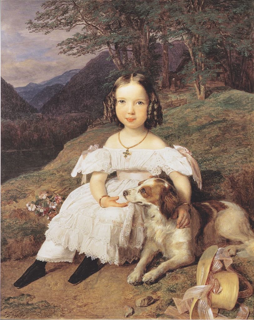 Julia Comtesse Apraxin by Ferdinand Waldmüller (1835)