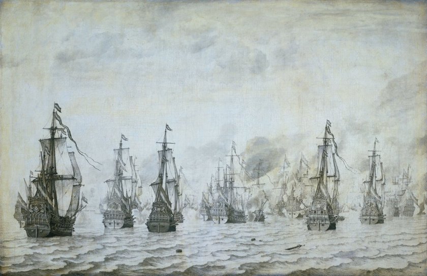 Battle of Dunkirk by Willem van de Velde the Elder (1639)