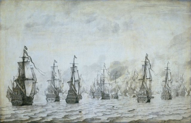 Battle of Dunkirk by Willem van de Velde the Elder (1639)