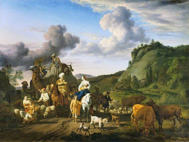 The Migration of Jacob by Adriaen van de Velde (1663)