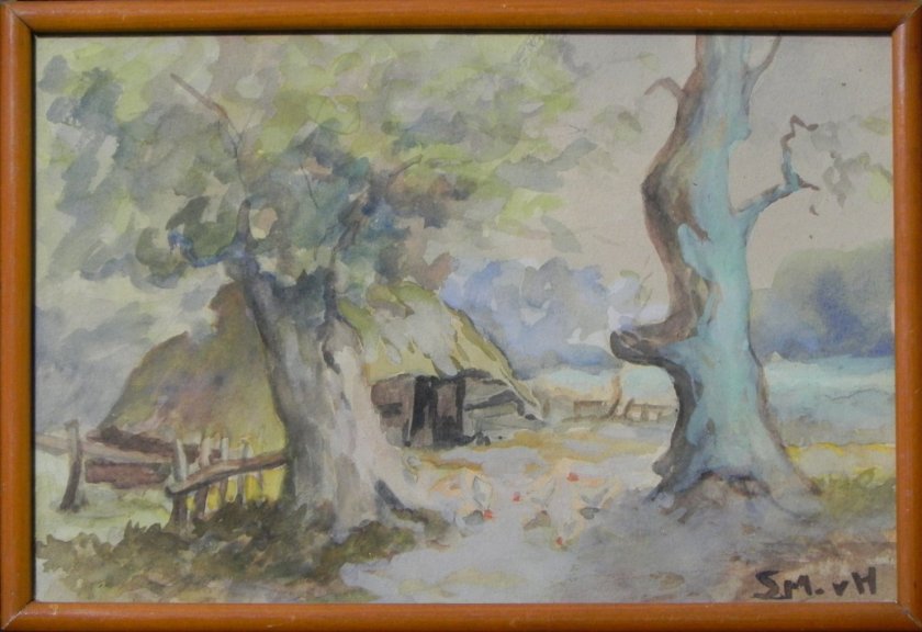 Sheep Barn hidden behind Ancient Oaks by Sientje van Houten Medag