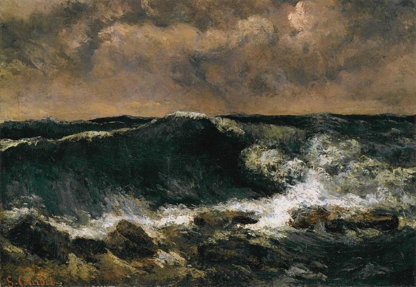 The Wave by Gustave Courbet (1869)