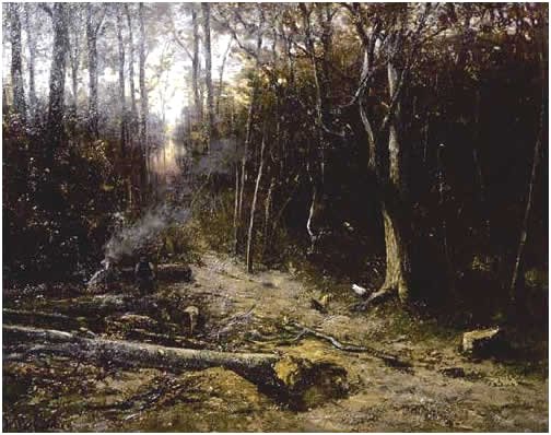 Woodcutters by Hendrik Mesdag (c.1866)