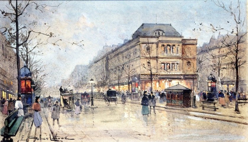 View of the Grands Boulevards by Eugène Galien-Lalou