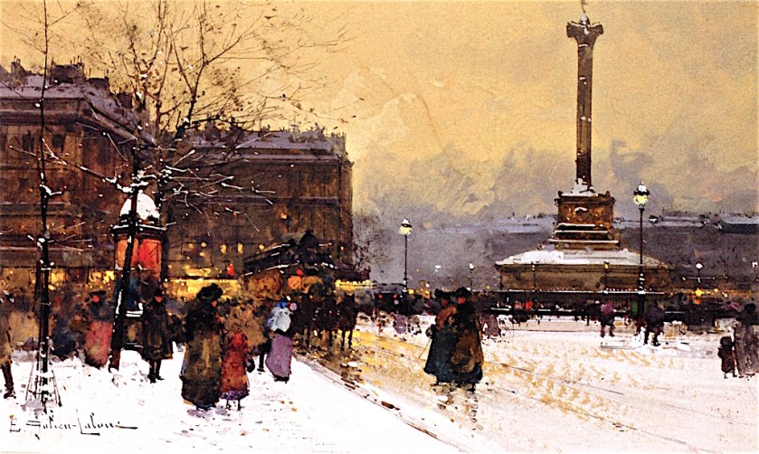 Place de Bastille by Eugène Galien-Laloue