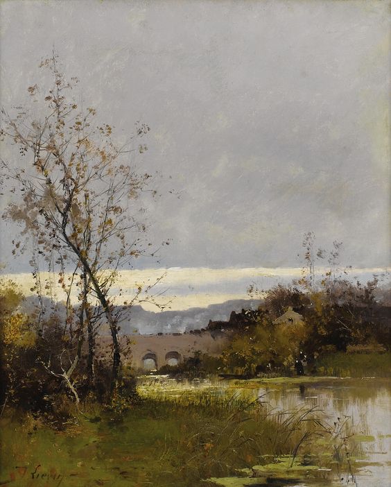 River in Normandy by Eugène Galien-Laloue