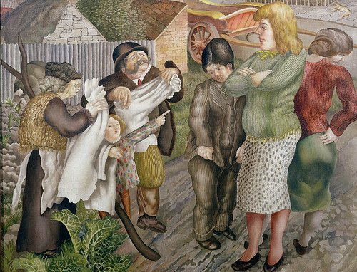 Village Gossip by Stanley Spencer (c.1939)