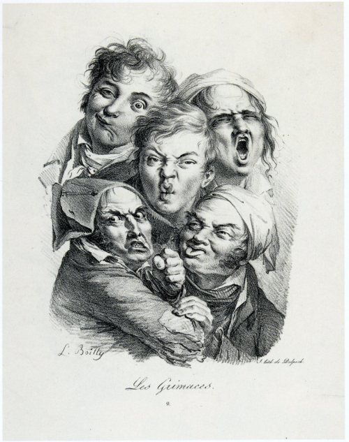 Les Grimaces by Louis-Léopold Boilly (1823)