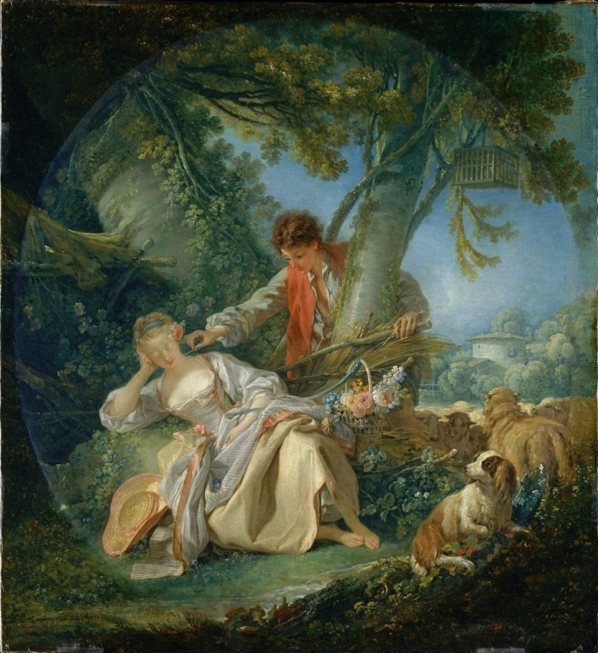 The Interrupted Sleep by Francois Boucher (1750)