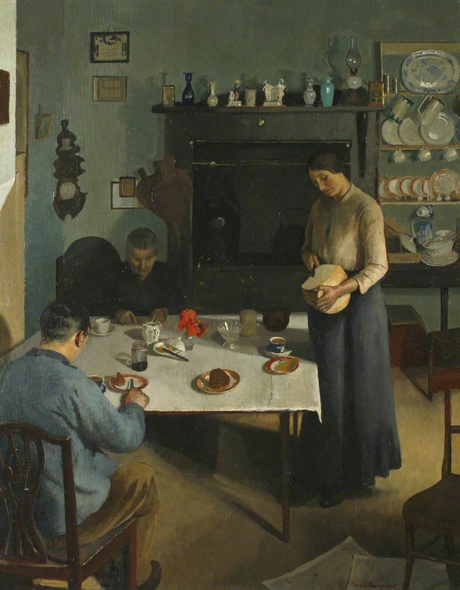 The Tea Table by Harold Harvey